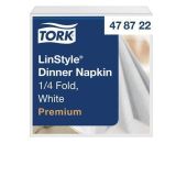 Ubrousky LinStyle, bílá, 1-vrstvé, 1/4 skládání, 39 x 39 cm, Premium, 50 ks, TORK 478722 ,balení 50 ks Ubrousky LinStyle, bílá, 1-vrstvé, 1/4 skládání, 39 x 39 cm, Premium, 50 ks, TORK 478722 ,balení 50 ks
