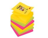Samolepicí bloček Super Sticky Rio, mix barev, Z, 76 x 76 mm, 6x 90 listů, 3M POSTIT 7100263205 ,balení 540 ks