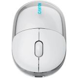 Myš OnClick 24, bílá, bezdrátová, duální připojení, optická, CANYON CNS-CMSW24W