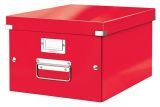 Univerzální krabice Click&Store, červená, A4, LEITZ 60440026