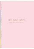 Spirálový sešit No Bad Days, mix motivů, B5, čtverečkovaný, 80 listů, tvrdé desky, SHKOLYARYK B5-S
