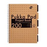 Spirálový sešit Kraft Project Book, A4, linkovaný, 100 listů, PUKKA PAD 9566-KRA