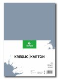 Kreslicí karton barevný A4/50/180g - šedá, STEPA ,balení 50 ks