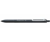 Kuličkové pero iZee, černá, 0,35 mm, stiskací mechanismus, PENTEL BX467-A