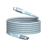 USB kabel, modrá, USB-C / USB-C, 1,2 m, 100W, magnetický, VERBATIM 31856