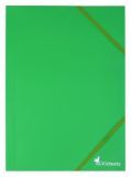 Desky s gumičkou, zelené, PP, 15 mm, A4, VICTORIA