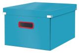 Úložná krabice Cosy Click&Store, modrá, vel. L, LEITZ 53490061