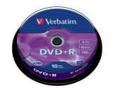 DVD+R 4,7GB, 16x, AZO, Verbatim, 10-cake ,balení 10 ks