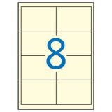 Etiketa, 97 x 67,7mm, krémová, 160ks/bal., APLI ,balení 20 ks