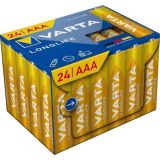 Baterie Longlife, AAA, 24 ks, bez plastu, VARTA 4103301134 ,balení 24 ks