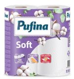 Papírové utěrky Soft, 2-vrstvé, 50 útržků, 2 role, PUFINA PP20643 ,balení 2 ks