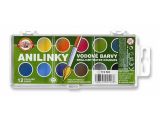Vodové barvy, 12ks, 22,5 mm, KOH-I-NOOR Brillant