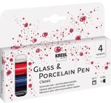 Sada fixů na sklo a porcelán CLASSIC, fine, 4 barvy, KREUL Sada fixů na sklo a porcelán CLASSIC, fine, 4 barvy, KREUL