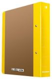 Kroužkový pořadač Life, neonově žlutá, 50 mm, A4, karton, DONAU
