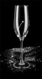 Sklenička na šampaňské, 24 cl, s křišťálem od Swarovski ,balení 2 ks