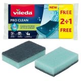 Houba na nádobí Pro Clean, modrá, 2 ks, VILEDA ,balení 3 ks Houba na nádobí Pro Clean, modrá, 2 ks, VILEDA ,balení 3 ks