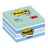 Samolepicí bločky Post-it kostky - modré odstíny / 450 lístků