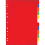 Rozdružovač A4 plastový barevný - 2 x 6 barev Rozdružovač A4 plastový barevný - 2 x 6 barev