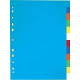 Rozdružovač A4 plastový barevný - 2 x 5 barev Rozdružovač A4 plastový barevný - 2 x 5 barev