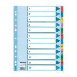 Rozdružovač A4 kartonový Esselte Mylar - barevný / 1 - 12 Rozdružovač A4 kartonový Esselte Mylar - barevný / 1 - 12