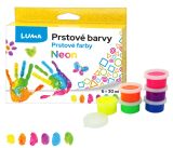 Prstové barvy LUMA Neon - 6 barev