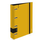 Pořadač A4 kroužkový VERDE - 4 kroužek / hořčicová Pořadač A4 kroužkový VERDE - 4 kroužek / hořčicová