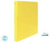 Desky kroužkové A4 LUMA / 4-kroužek / pastelově žlutá Desky kroužkové A4 LUMA / 4-kroužek / pastelově žlutá