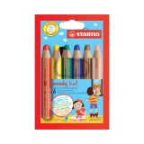 Pastelky STABILO® Woody 3v1 / 6 barev Pastelky STABILO® Woody 3v1 / 6 barev