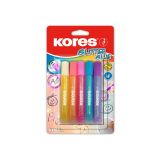Lepidlo Kores Glitter Glue - 5 x 10,5 ml / pastelové barvy Lepidlo Kores Glitter Glue - 5 x 10,5 ml / pastelové barvy