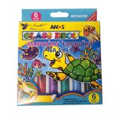 Barvy na sklo - 6 x 10,5 ml Barvy na sklo - 6 x 10,5 ml