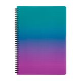 Blok kroužkový OMBRE - A4 / linka / růžová