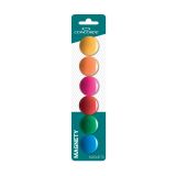 Magnety CONCORDE - průměr 30 mm / barevný mix / 6 ks Magnety CONCORDE - průměr 30 mm / barevný mix / 6 ks