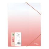 Spisové desky A4 s gumou Gradient - růžová