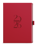 Diář DENY - A5 / týdenní / červená