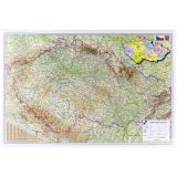 Pracovní podložky dekorované - jednostranná / mapa Česká republika Pracovní podložky dekorované - jednostranná / mapa Česká republika