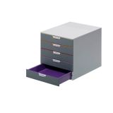 Zásuvkový box VARICOLOR® - 5 zásuvek / šedá Zásuvkový box VARICOLOR® - 5 zásuvek / šedá