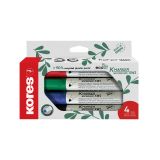 Popisovač Kores K-Marker Whiteboard ECO - sada 4 ks / kulatý hrot Popisovač Kores K-Marker Whiteboard ECO - sada 4 ks / kulatý hrot