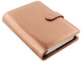 Filofax Saffiano Metalic - osobní / růžově-zlatá