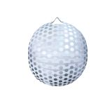 Lampion roztahovací 25 cm - stříbrný puntík Lampion roztahovací 25 cm - stříbrný puntík