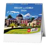 Kalendář stolní MINI Hrady, zámky a památky / BSL1