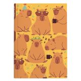 Kniha záznamní A5 - linka / 100 l / kapybary Kniha záznamní A5 - linka / 100 l / kapybary