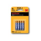 Baterie Kodak alkalické - baterie mikrotužková AAA 1,5 V / 4 ks Baterie Kodak alkalické - baterie mikrotužková AAA 1,5 V / 4 ks