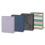 Taška dárková papírová - mix geometrické vzory / 19 x 25 x 9 cm Taška dárková papírová - mix geometrické vzory / 19 x 25 x 9 cm