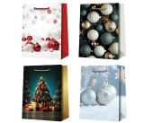 Vánoční dárková taška M - vánoční mix / 18 x 23 cm Vánoční dárková taška M - vánoční mix / 18 x 23 cm