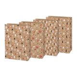 Vánoční sáček KRAFT 5 - mix motivů / 26 x 36 cm Vánoční sáček KRAFT 5 - mix motivů / 26 x 36 cm