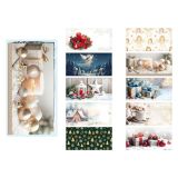 Vánoční obálka DL - vánoční mix / 100ks Vánoční obálka DL - vánoční mix / 100ks