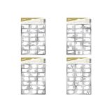 Samolepky na dárky - stříbrné / 21 ks Samolepky na dárky - stříbrné / 21 ks