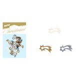 Vánoční dřevěná dekorace - mix kometa / 24ks / 2cm Vánoční dřevěná dekorace - mix kometa / 24ks / 2cm