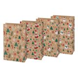 Vánoční sáček KRAFT 3 - mix motivů / 15 x 27 x 9 cm Vánoční sáček KRAFT 3 - mix motivů / 15 x 27 x 9 cm