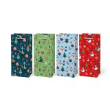 Vánoční dárková taška - mix motivů / 10 x 22 cm Vánoční dárková taška - mix motivů / 10 x 22 cm